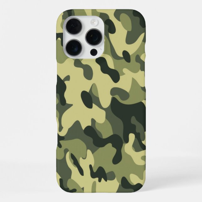 Coque iPhone Camo vert (Verso)
