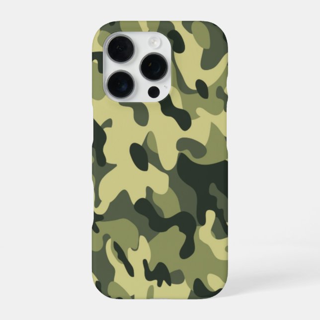 Coque iPhone Camo vert (Verso)