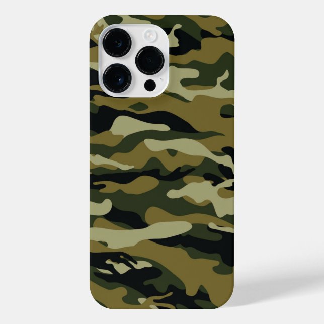 Coque iPhone Camo vert foncé (Verso)