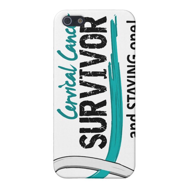 Coque iPhone Cancer du col de l'utérus du survivant 8 (Dos)