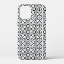 Carrelage de style espagnol noir et blanc