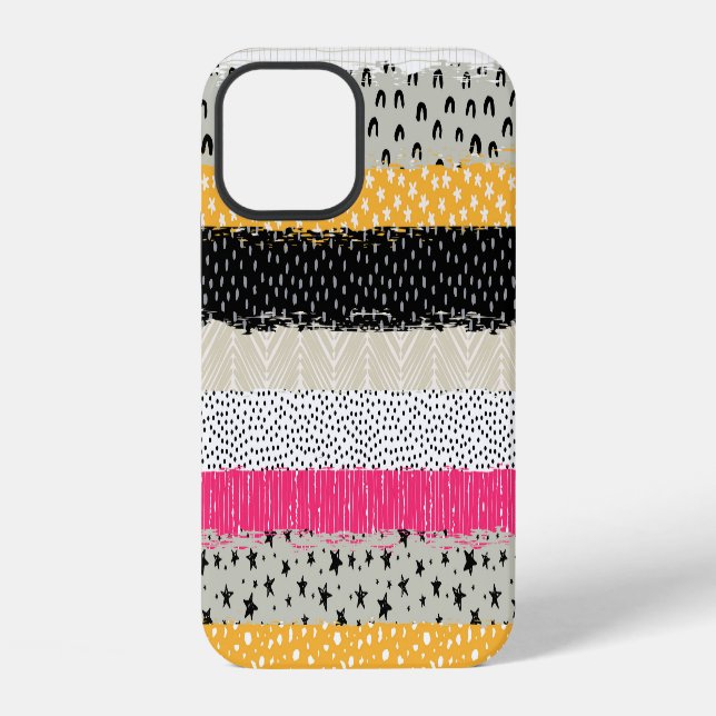 Coque iPhone Carrelage en Patchwork : Conception Versatile Sans (Verso)