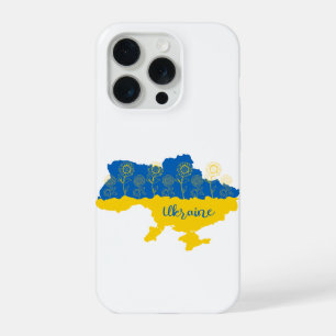 Carte de l'Ukraine avec tournesol et drapeau ukrai