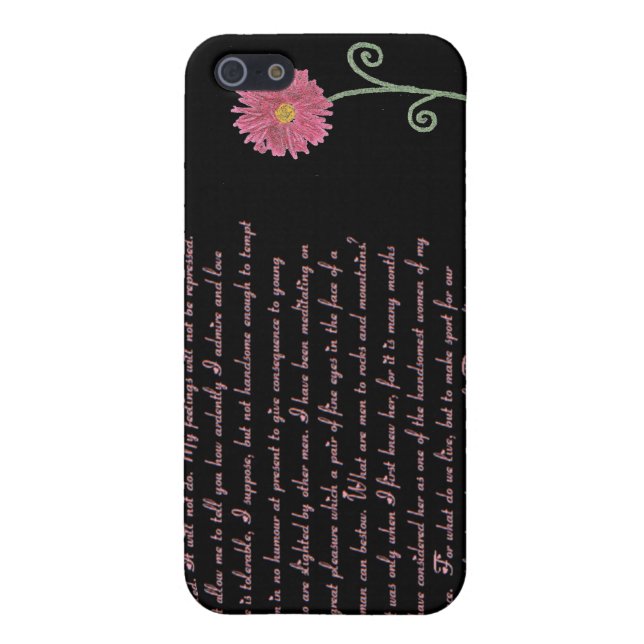 Coque iPhone Cas de citations de fierté et de préjudice (Dos)