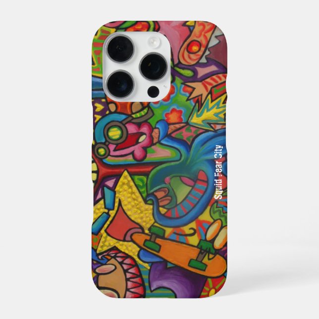 Coque iPhone Cas de téléphone urbain de Peur de calmar par Casa (Verso)
