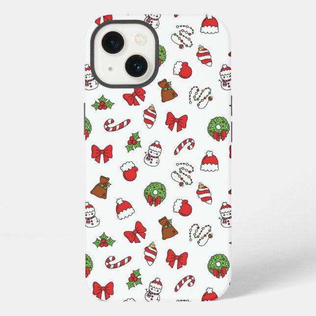 Coque iPhone Cas téléphonique motif de Noël (Verso)