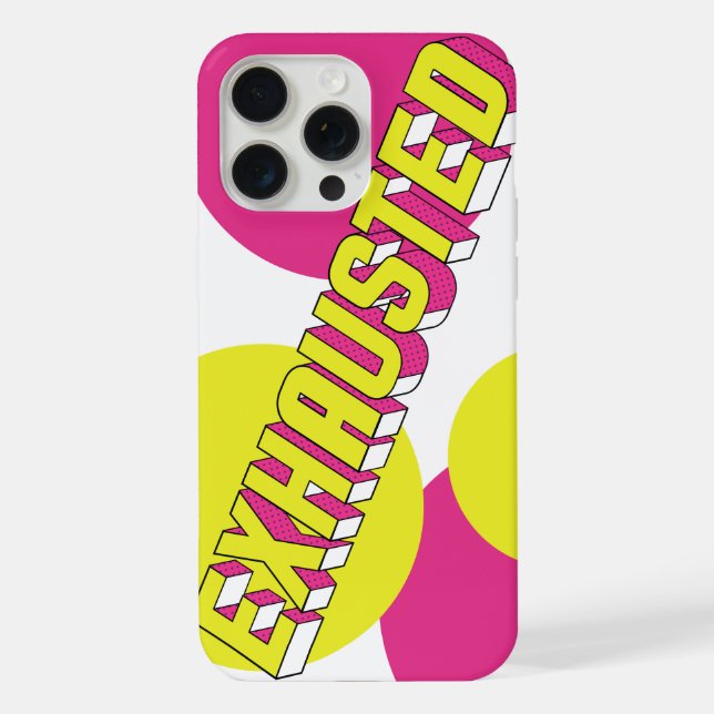 Coque iPhone Case "Exhausted" (Verso)
