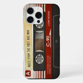 Coque iPhone 16 Pro Max Cassette audio compacte rétro | DJ Best Gifts