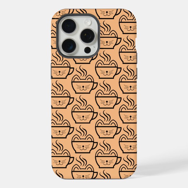 Coque iPhone Cat Cafe motif (Verso)