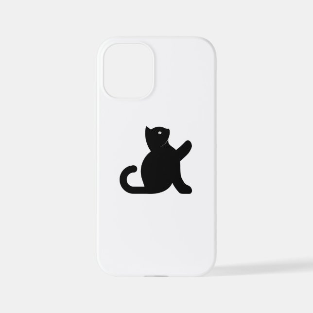 Coque iPhone Cat dit bonjour (Verso)