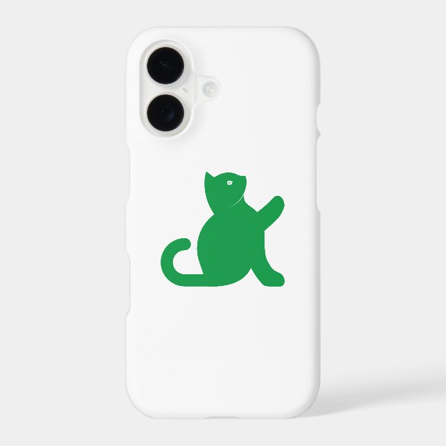 Coque iPhone Cat dit bonjour (Verso)