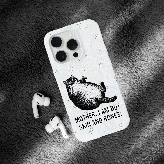 Coque iPhone Cat Mother I Am But Skin and Bones For Cat Lover (Créateur téléchargé)