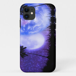 coque iphone céleste de la Terre et de la Lune