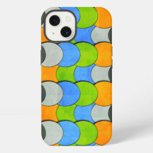 Etui iPhone 13 Cercles empilés-Texturé par Shirley Taylor