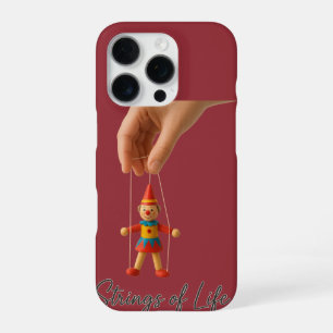Coque iPhone 16 Pro Chaînes de vie Autocollant de cirque de marionne