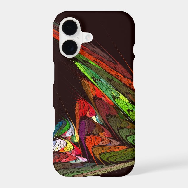 Coque iPhone Chameleon Mat d'Art Abstrait (Verso)