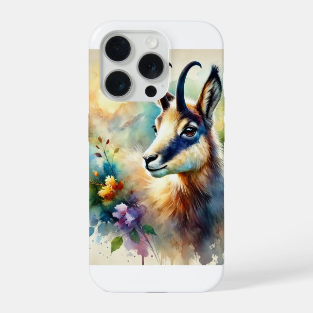 Coque iPhone Chamois 111024AREF135 - Watercolor (Verso)