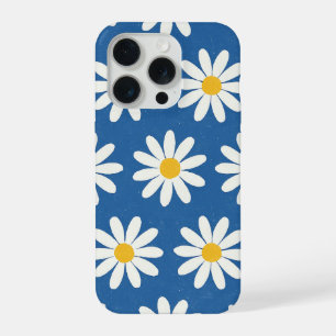 Champ de marguerites en bleu