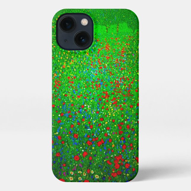 Coque iPhone Champ de pavot Gustav Klimt (Verso)