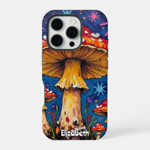 Coque iPhone 16 Pro Champignon Starburst Cosmique