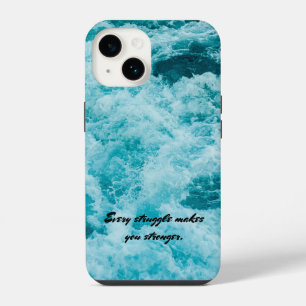 Coque Pour iPhone 14 Chaque combat vous rend plus fort.