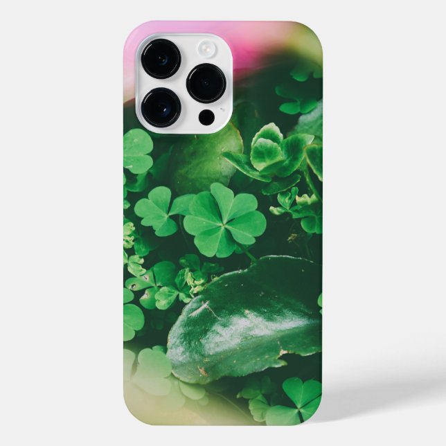 Coque iPhone Charme de fermeture à quatre feuilles (Verso)