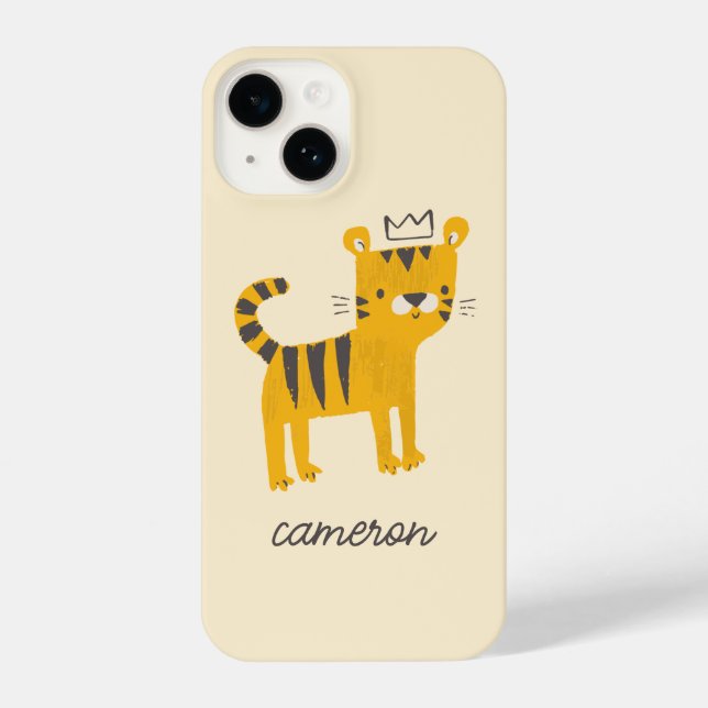 Coque iPhone Chat de tigre sauvage (Verso)