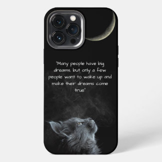 Etui iPhone 13 Pro Max chat mignon ,Croissant de sagesse