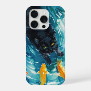 Chat noir & poissons rouges