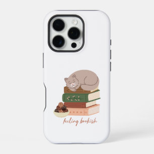 Coque iPhone 16 Pro Chat qui aime les livres