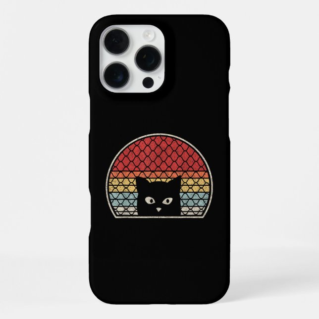 Coque iPhone Chat Rétro Vintage (Verso)