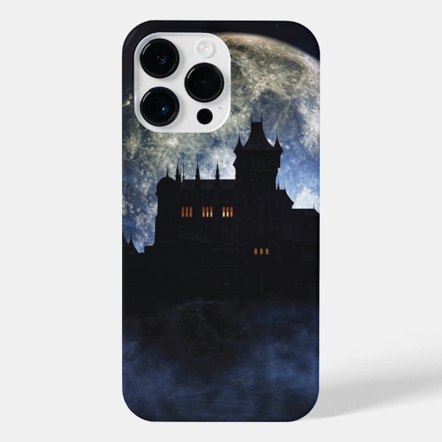 Coque iPhone Château d'Imaginaire la nuit (Verso)