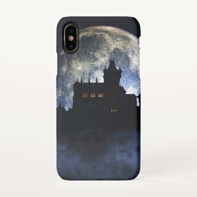 Coque iPhone Château d'Imaginaire la nuit (Dos)