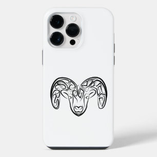 Coque Pour Pour iPhone 14 Pro Max Chèvre tribale noire et blanche / Mouton