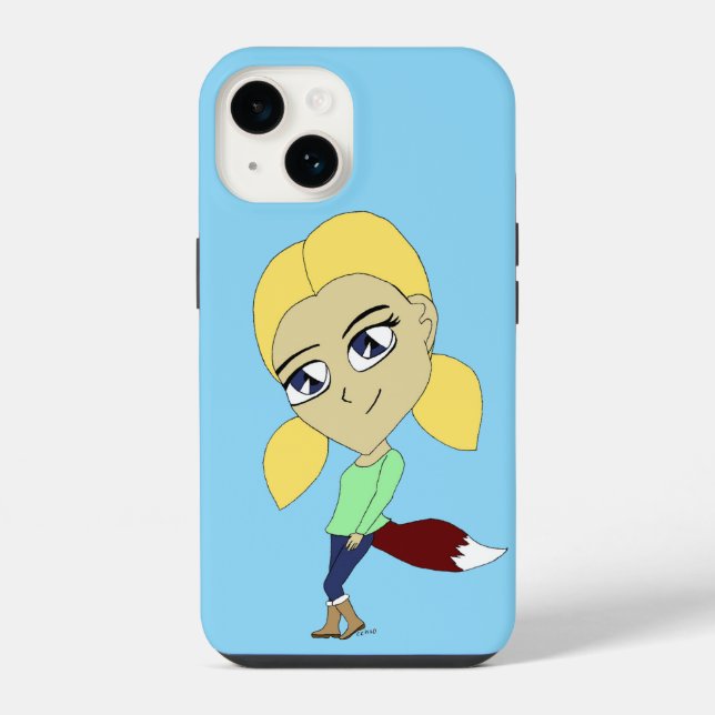 Coque iPhone chibi foxy fille (Verso)