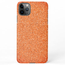 Chic Abstrait Orange Gold Gravel Moderne Élégant