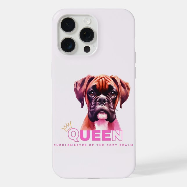 Coque iPhone Chien de boîte : Maître de boîte Queen (Verso)