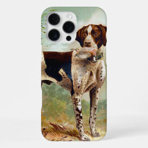 Coque iPhone 16 Pro Max Chien de chasse avec oiseau dans la gueule