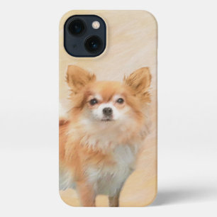 Etui iPhone 13 Chihuahua Peinture de Chien à long Haired Art orig