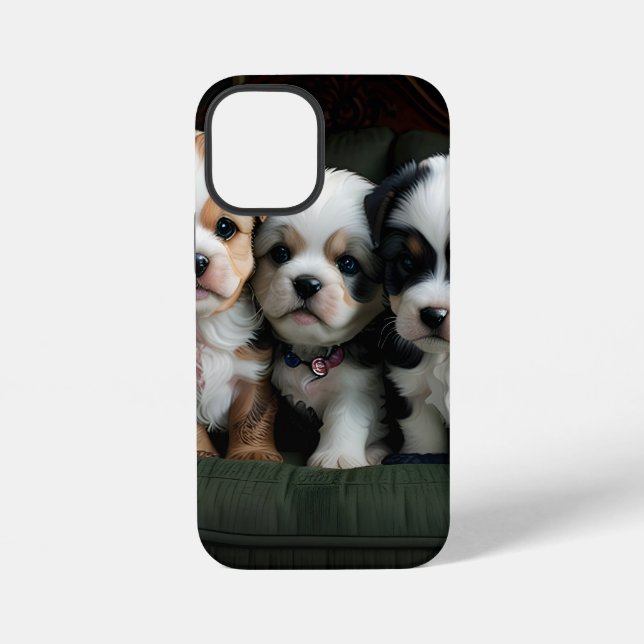 Coque iPhone Chiots Spéciaux Mignons 2 (Verso)