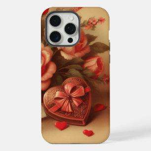 Chocolats et fleurs vintage de la Saint-Valentin
