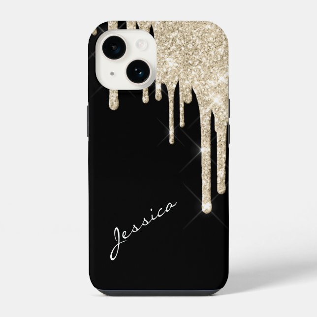 Coque iPhone Choisissez votre couleur Star Sparkle Silver Parti (Verso)