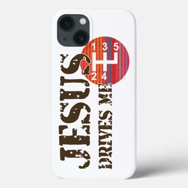 Coque iphone chrétien : Jésus me conduit (Verso)