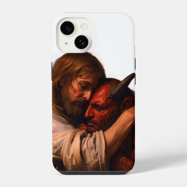 Coque iPhone Christ Love Lucifer (Verso)