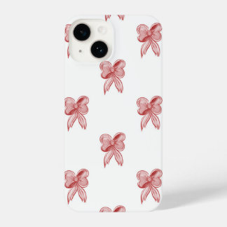 Coque Pour iPhone 14 Christmas bow phone case