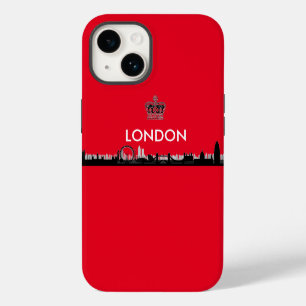 Coque Pour iPhone 14 Ciel de Londres Rouge Britannique