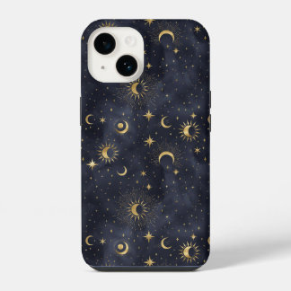Coque Pour iPhone 14 Ciel nocturne céleste avec étui Case-Mate étoiles