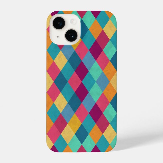 Coque iPhone Circus Multicolor Rhombus (Verso)