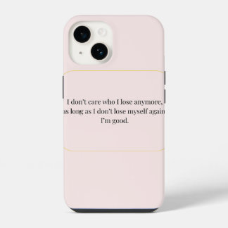 Coque Pour iPhone 14 Citation d'amour personnel minimaliste - Inspirati