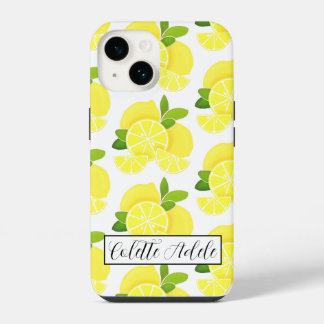 Coque Pour iPhone 14 Citron citron tranches de citron fruits tropicaux